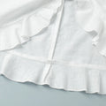 Lace Up Shirt Dress Women's Summer New Vacation Lazy Solid Lapel Bodycon Irregular Shirt Dress Female Travel Beach Dress