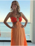 2026 Chic Gradient Hollow Out Maxi Dress Women Sexy Backless Sleeveless Sling Long Dress Summer Vacation Boho Beach Satin Outfit