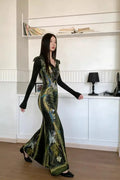 Olive Girl Green Romantic Dress for Garden Wedding 2026 Fairycore Photoshoot Everyday Wear S-XL XS-3XL Plus Size Romantic Editorial Not Costume Dress Chinese Heritage Fashion Women