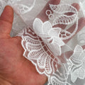 Women Short Sleeve Lace Embroidery A-line Tiered Mini Dress  Sweet Elegant Sexy Evening Night Party Vestidos Dresses