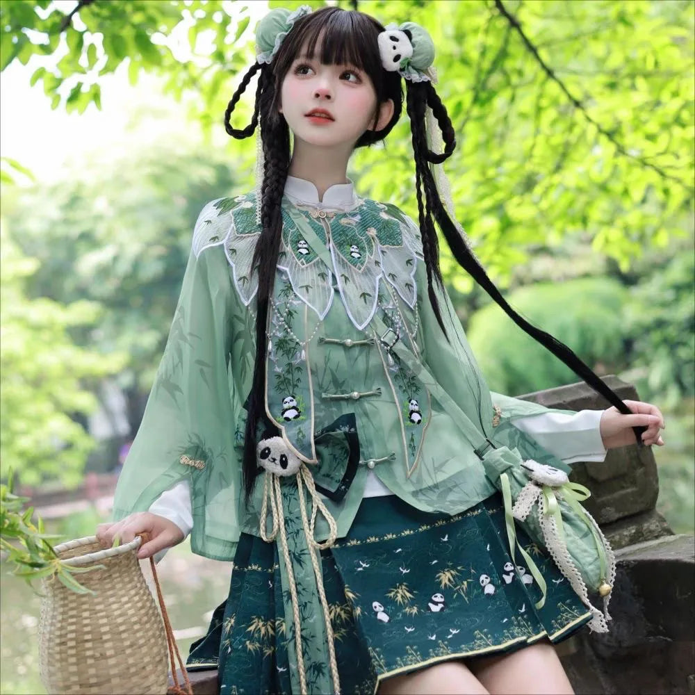 Olive Girl Hanfu Dress 2026 XS-XL XS-3XL Plus Size Hanfu Chinese Dress Traditional Chinese Clothing Chinese Heritage Fashion Women