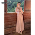 Olive Girl Pink Romantic Jacquard Set for Ren Faire 2026 Garden Wedding Fairycore Photoshoot Everyday Wear Jacquard S-XXL XS-3XL Plus Size Romantic Garden Party Editorial Jacquard Set Chinese Set Chinese Heritage Fashion Women