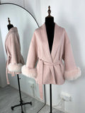 Fox Fur Woolen Coats Women's Short Coat Office Lady Removable Elegant Double-sided Wool Overcoat 2026 New Cardigan Jacket
