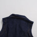 2026 New Blue Sleeveless Women Single-Breasted Belt Short Denim Dresses Woman Retro Slim A Line Mini Dress