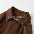 Autumn New Brown Oversized Suede Jacket Women Chic Brand Fashion Design Loose Shaggy Jackets Coat Motorcycle Outerwears