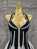 Women Sexy Halter Backless Bandage A-Line Mini Dress Everyday Wear Celebrate Vacation Evening Party Dress