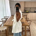 Summer Sleeveless Work Shirt Multi-Pocket Belted Loose Top For Women Lapel Collar Button Fashion Solid Color Cardigan Top