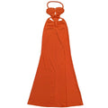 New Women's Hemp Rope Maxi Dress Sexy Criss Cross Cut-Out Halter Neck Backless High Slit Party Dresses Birthday Outfits