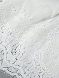 Elegant Lace Women Shirts Stand Collar Long Sleeve Lace Up Minimalist Loose Shirt for Daily Casual Wear Fashion New