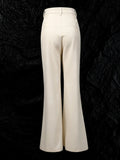 Apricot Pantsuits Womens Jacket Pants Matching Sets Elegant Single-Breasted Blazer Pant Suit Set Fashion 2 Pieces Outfit