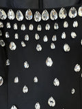 Elegant Celebrity Evening Party Gowns Women's Heavy Industry Diamonds Beading Sleeveless Tank Long Dress Vestidos
