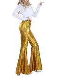 Wmstar Pants Women Wholesale Lightweight Snake Skin Wide Leg High Waisted Elasticated Plus Size Sexy Flared Height Enhancement