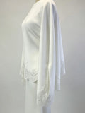 White Temperament Dress Two-Piece Set 2026 Autumn New Women'S Cape Top Long Skirt Lace Set Suit