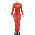 2026 Perspective Sparkling Diamond Crystal Evening Crystal Birthday Evening Dress Robe De Soiree Elegante Pour Femme Prom Dress
