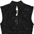 Sexy Women Lace Hollow Out Sleeveless Ruched High Split Maxi Long Dress 2026 Party Trendy Birthday Vacation Party Dresses
