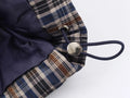Trendy Vintage Plaid Padding Jacket Women Stand-up Collar Zipper Cotton Coat Lady Fall Winter High Street Casual Outwear 2026