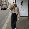 Ins Hot Brand Fashion Black Warm Cozy Cropped Faux Fur Coat Women Winter Chic Girls Street Fashion Luxury Short Fur Jacket