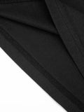 Sexy Irregular Knot 2-Piece Set Women Diognal Collar Crop Top+Capri Pants Stylish Solid Hottie Street Slim Outfits