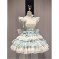 Olive Girl Romantic Lolita Dress for Ren Faire 2026 Fairycore Photoshoot S-XL XS-3XL Plus Size Romantic Cottagecore Garden Party Editorial Not Costume Lolita Dress Chinese Heritage Fashion Women