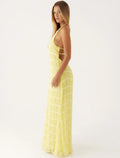 Fashion Backless Ruched Long Dress For Women Halter Lace Up Sexy Ruffle Dress Loose Female 2025 Summer New Vacation Dress