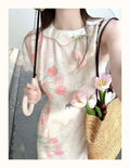 Olive Girl Romantic Qipao for Ren Faire 2026 Garden Wedding Fairycore Photoshoot Everyday Wear S-XXL XS-3XL Plus Size Romantic Cottagecore Garden Party Editorial Not Costume Qipao Cheongsam Chinese Dress Chinese Heritage Fashion Women