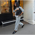 Women Solid Turtleneck Cable Knit Sweater Wide Pants 2 Piece Set Long Sleeve Half Zip Pullover 2026 Casual Loungewear Suit
