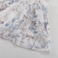 Elegant Printed Pleated Dress Summer Fashion Tie Patchwork Printed High Waist Dress Luxury Vintage Party Women Dresses