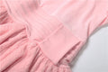 Sweet Sexy Patchwork Dress Women Bow Sleeveless Ruffled Ruffled Hem Elegant Stretch Skinny Vacation Party Clubwear