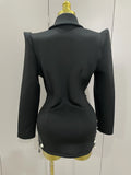 Sparkly Crystal Chains Pearls Long Sleeve Mini Dress 2025 Women Birthday Evening Party Nightclub Outfit Singer Wedding Costume