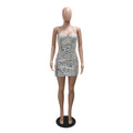New Luxury Sequin Rhinestone Dress Sexy Off Shoulder Bodycon Mini Dresses Women Birthday Party Club Evening Clothing