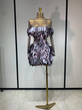 Women Sexy Long Sleeve sequins Diamonds Mini Celebrity Dress Birthday Party Costume Bar Nightclub Stage Performance Clothing