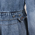 Personalized Street Denim Jacket 2025 New Fashion Ruffled Edge Single Breasted Lapel Denim Coat For Women Jeans