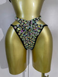 Sexy Swimwear Fashion Bar Blingbling Bikini Sparkly Crystal Bikini Two Piece Set Bathingsuit Bikini Nightclub Stage Show Outfit