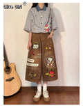 Olive Girl Brown Romantic Streetwear Fairycore 2026 Everyday Wear S-XXL XS-3XL Plus Size Romantic Cottagecore Not Costume Streetwear Chinese Heritage Fashion Women
