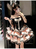 Olivegirl Sweet Lace Dress Lolita Pink Cute Girl Spring High-end Women Summer Birthday Party Elegant Princess Lolita Dresses