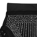 Women's 2 Piece Outfits Rhinestone Fringe Crop Cami Top and Bodycon Skirt Set Sexy Women's Nightclub Dress Party Dresses