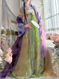 Olive Girl Red Embroidered Hanfu Dress for Ren Faire 2026 Garden Wedding Fairycore Photoshoot Everyday Wear S-L XS-3XL Plus Size Chinese Heritage Fashion Women