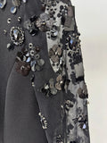 Diamonds Beaded Sequins Formal Evening Dress Lace Long Sleeves Mermaid Women's Gowns Trumpet Elegant Wedding Party Dress
