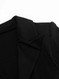 Elegant Office Dress Women Sexy Single-Breasted Hidden Buttons V-Neck Full Sleeve Folds Fashion Commute Bodycon