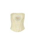 Solid Spliced Diamonds Hollow Out Vests for Women Strapless Sleeveless Tunic Temperament Vest Female