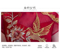 Red Traditional Chinese Style Bride Wedding Dresses Embroidery Cheongsam Gown Robe Party Evening Dress Marry Vestido