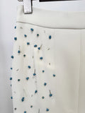 Heavy Industry Nail Bead Vest Top Split Skirt Two Piece Set Women's Fashion Female Outfit