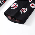 Women's Shawl Collar Fringe Knitted Cardigan Self Fabric Belt Waist Ethnic Print Loose Long Sleeve Mid Length Coat Autumn Casual