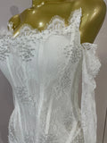 Women Sexy Strapless Backless Red Lace Split Mni Bodycon Dress With Gloves Celebrity Elegant Evening Club Birthday Party Outfit