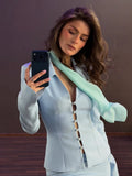 Women's Two Piece Skirt Suit Long Sleeve Blazer Jacket High Waist Mini Skirt Slim Elegant Office Lady Matching Set Autumn