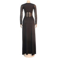 Sexy Rhinestone Jumpsuit Luxury for Women Long Sleeve Sheer Mesh Patchwork Skinny Night Birthday Party Club Romper Overalls