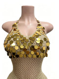 Sexy Cutout Crochet Beach Dress 2026 Summer Women One Shoulder Backless Knitted Sequined Fringe Tassel Midi Dress Clubwear