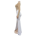 Women Long Sleeve Birthday Dresses Sexy Hot Diamond Process Pearl Beading Sexy See Through Dress Party Club Night Dress