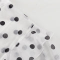 French Polka Dot Design Blouses for Women Stand Collar Long Sleeve Spliced Ruffled Vintage Shirt Female Autumn New