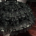 Olive Girl Black Dramatic Lolita Dress for Ren Faire 2026 Fairycore Photoshoot Everyday Wear S-L XS-3XL Plus Size Dramatic Silhouette Romantic Cottagecore Garden Party Editorial Not Costume Lolita Dress Chinese Heritage Fashion Women